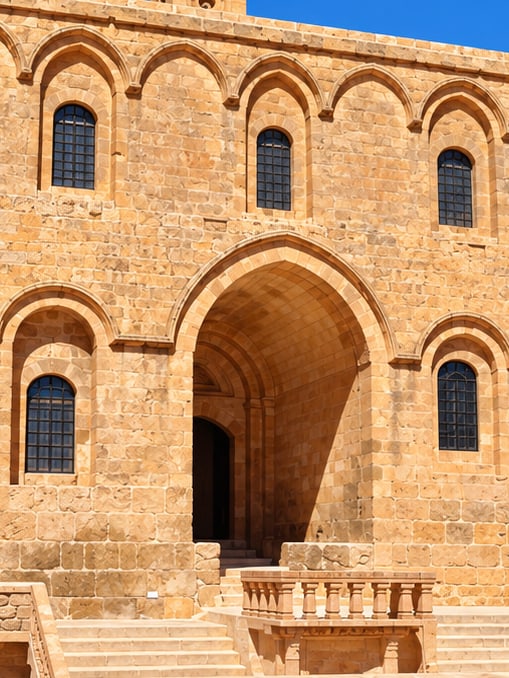 Deyrulzafaran Monastery çizimi, Mardin