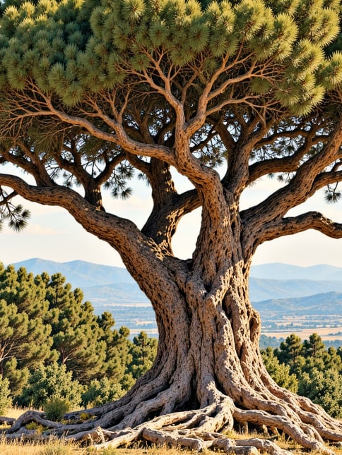 Dibek Cedar Tree Natural Monument çizimi, Antalya