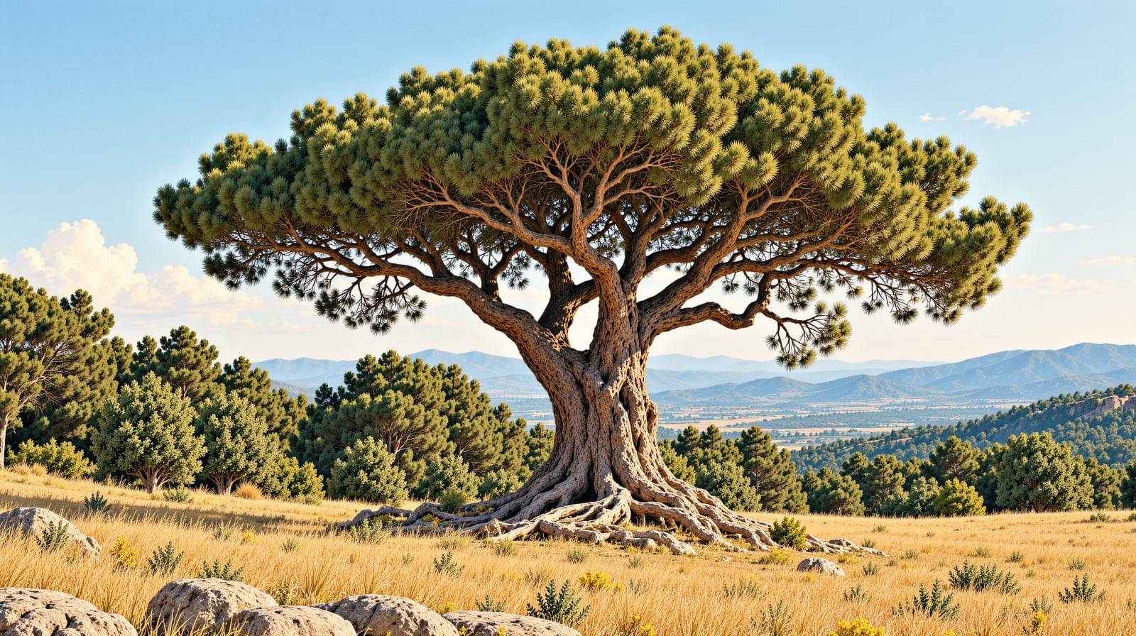 Dibek Cedar Tree Natural Monument çizimi, Antalya