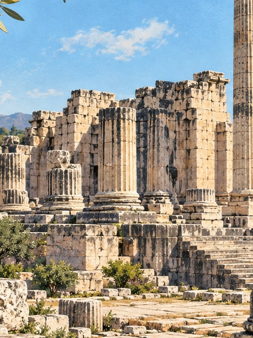Didim Apollon Temple çizimi, Aydın