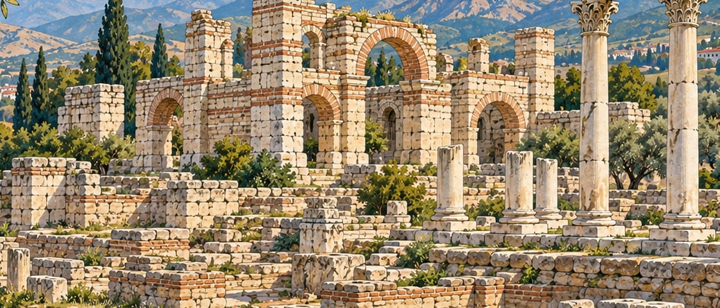 Dionysopolis Antik Kent çizimi, Denizli