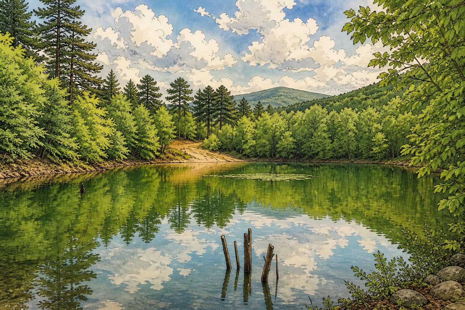 Dipsiz Lake çizimi, Yalova