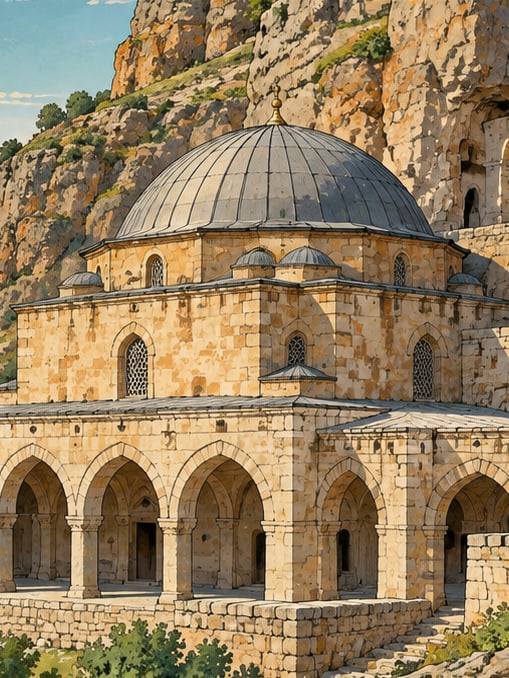 Divin Gate Rock Masjid çizimi, Kars