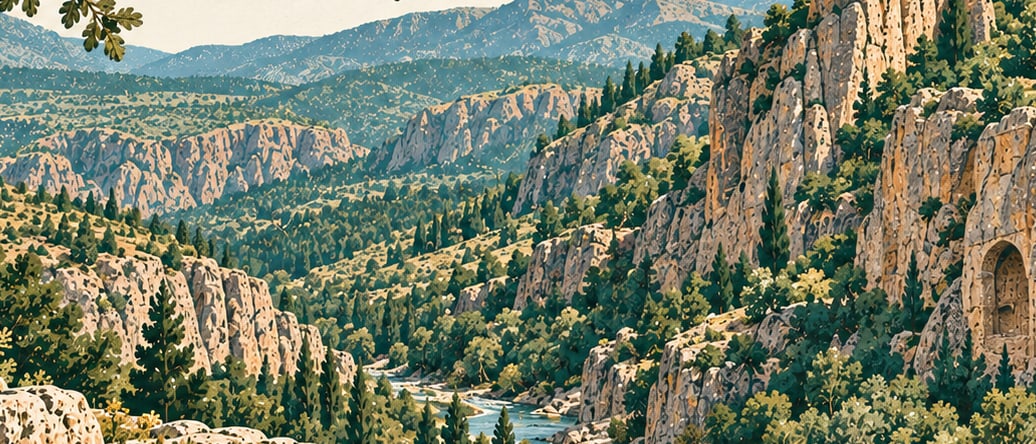 Divriği National Park çizimi, Sivas