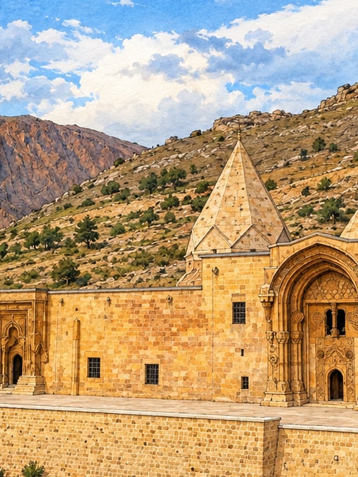 Great Mosque and Hospital of Divriği çizimi, Sivas