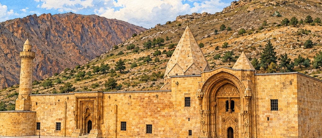 Great Mosque and Hospital of Divriği çizimi, Sivas