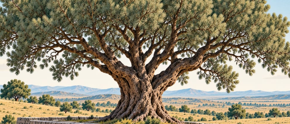 Doğanlı Plane Tree Natural Monument çizimi, Adıyaman