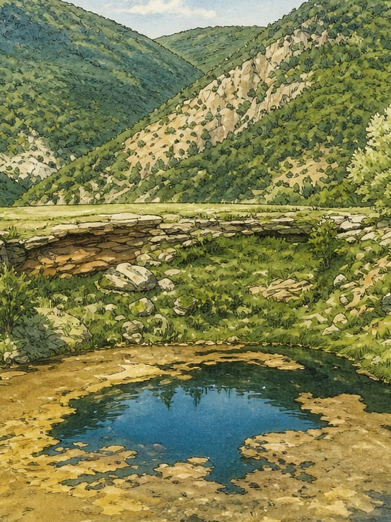 Doğanşar Dipsiz Lake çizimi, Sivas