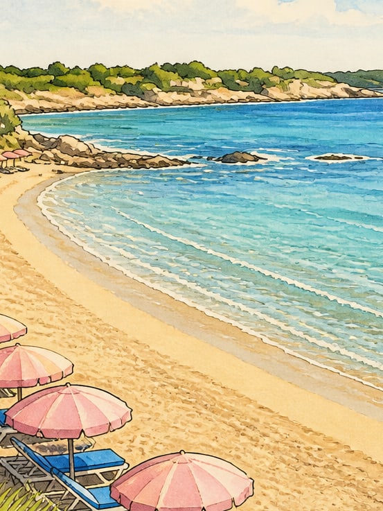 Doğu Beach çizimi, Antalya