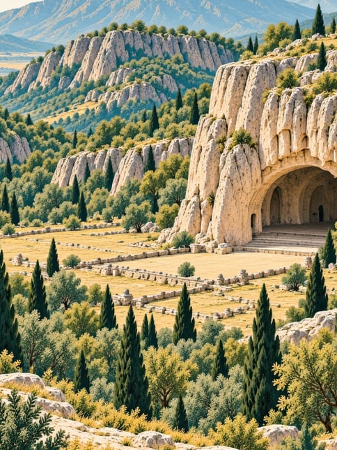 Ilustración: Cueva de Döngel, Kahramanmaraş