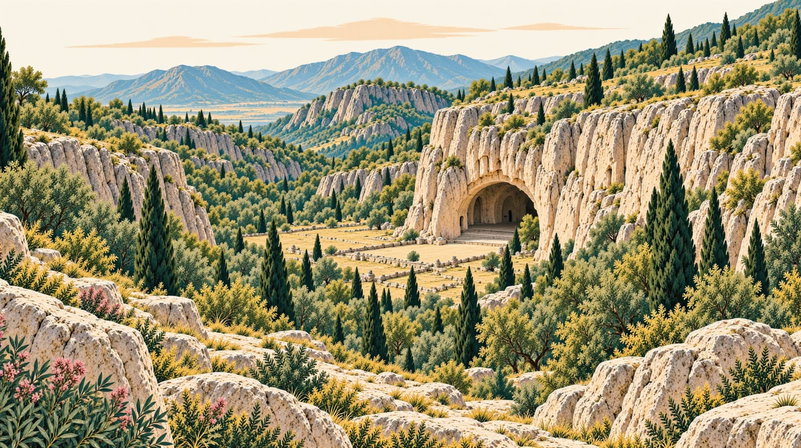 Döngel Cave çizimi, Kahramanmaraş