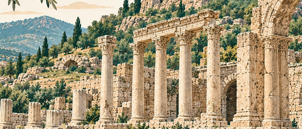 Dülük Ancient City çizimi, Gaziantep