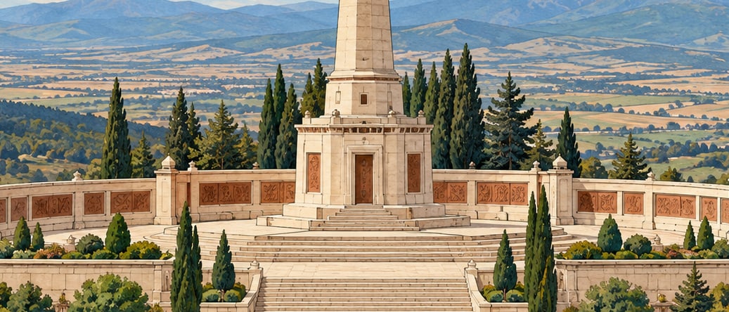 Dumlupınar Martyrs' Cemetery çizimi, Kütahya