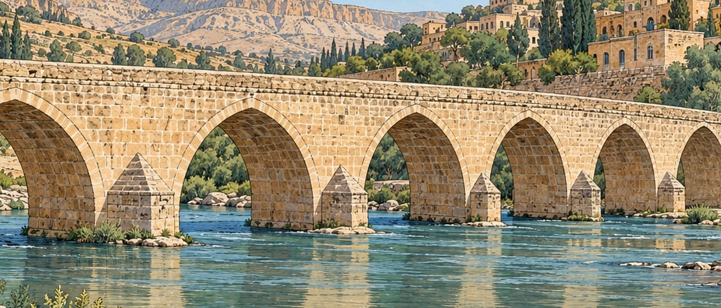 Dunaysır Bridge çizimi, Mardin