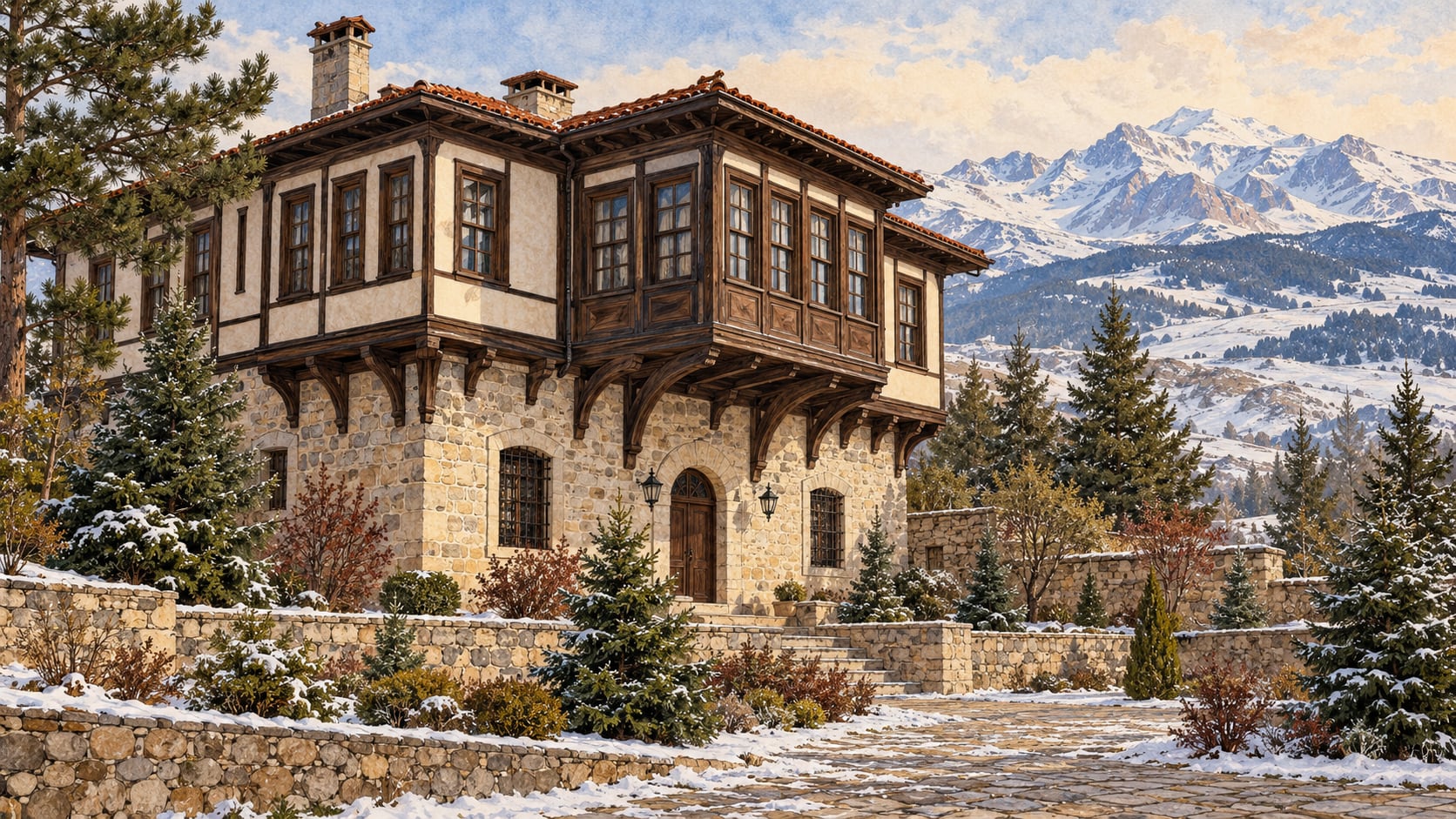 Dursun Soylu Mansion çizimi, Ardahan