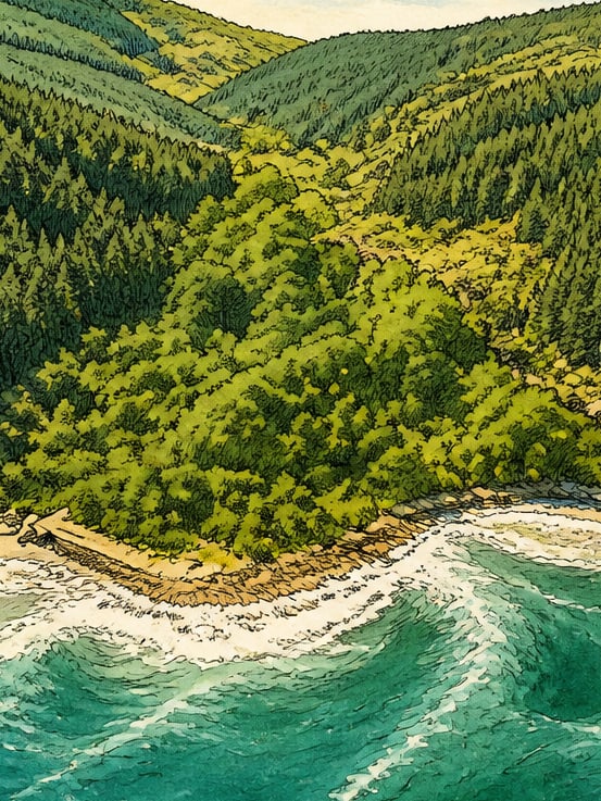 Ilustración: Bahía de Dut Limanı, Tekirdağ