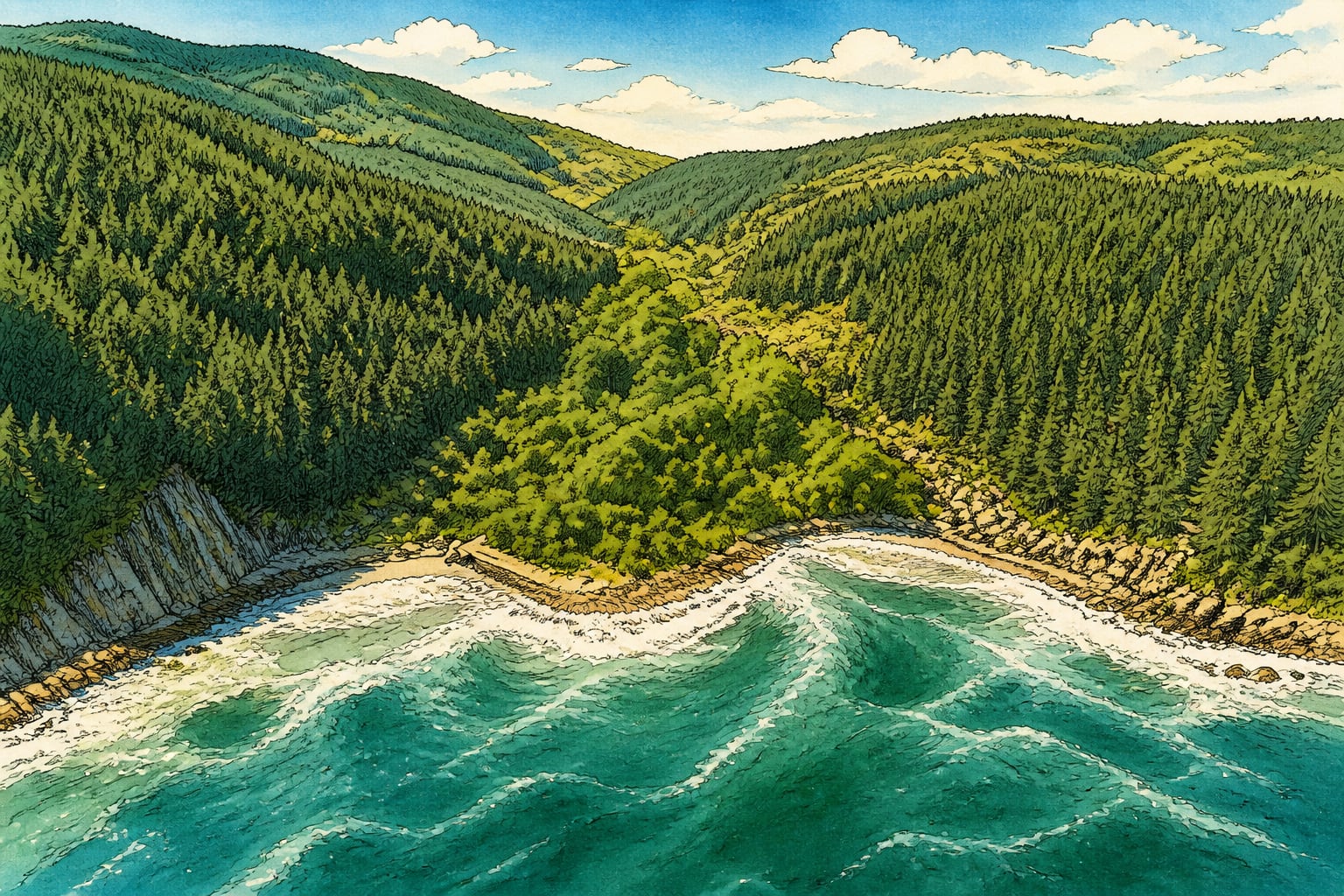 Dut Limanı Bay çizimi, Tekirdağ