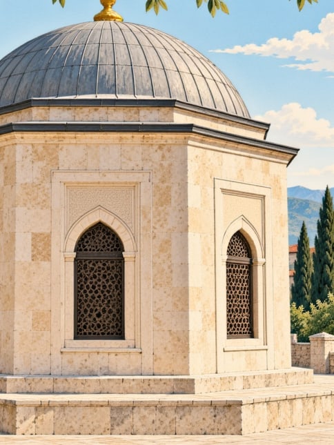 Ilustración: Tumba de Ebu Eyyub el-Ensari (Hz.Halid bin Zeyd), İstanbul