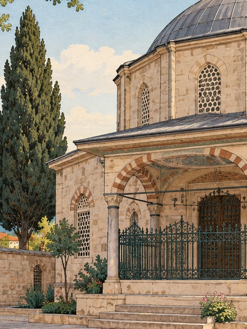 Ilustración: Tumba de Ebu Şeybe el-Hudri, İstanbul