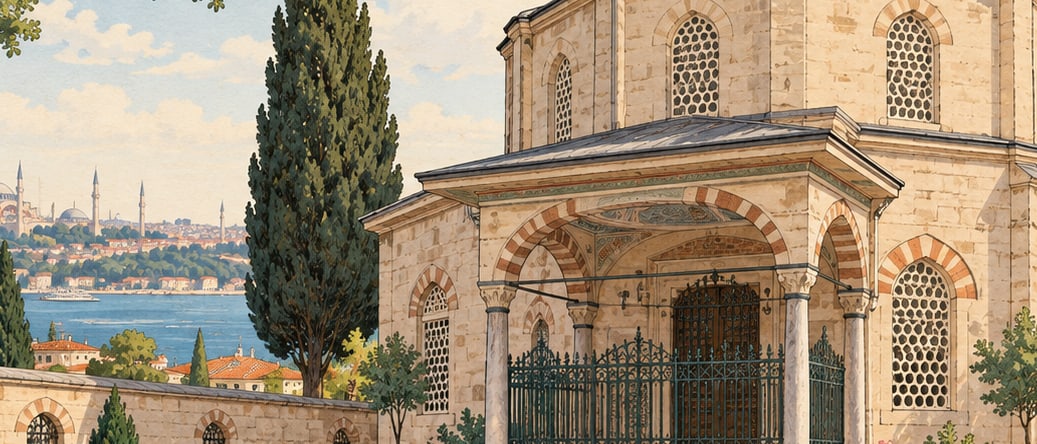Ebu Şeybe el-Hudri Tomb çizimi, İstanbul