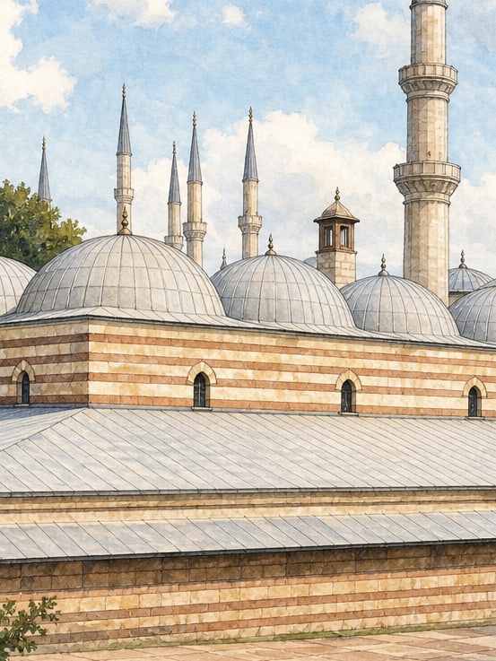 Ilustración: Bedesten de Edirne, Edirne