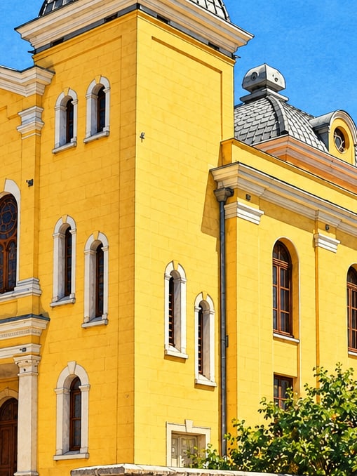 Edirne Great Synagogue çizimi, Edirne