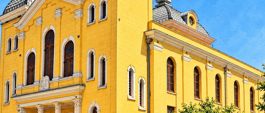 Edirne Great Synagogue çizimi, Edirne