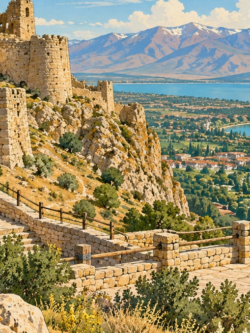 Ilustración: Mirador de Edremit Kız Kalesi, Van