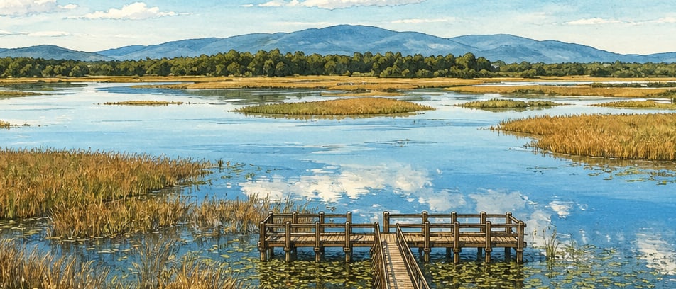 Efteni Lake çizimi, Düzce