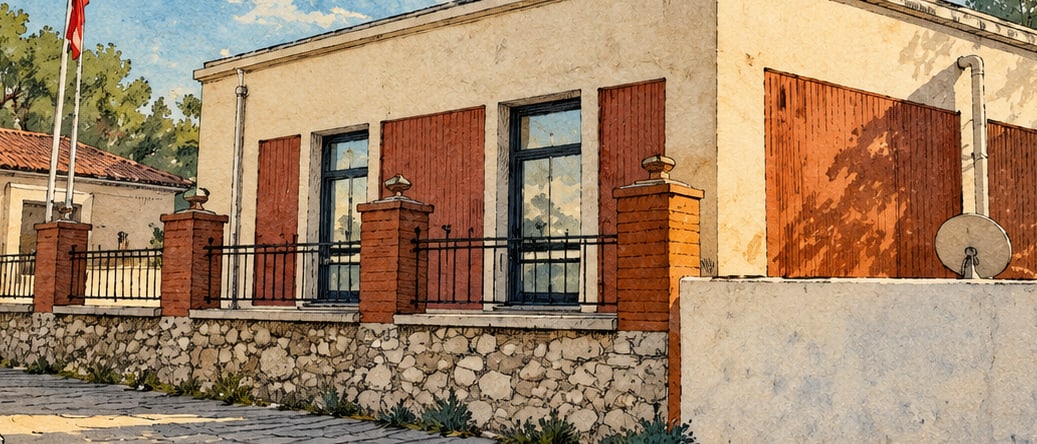 Ege University Ethnography Museum çizimi, İzmir