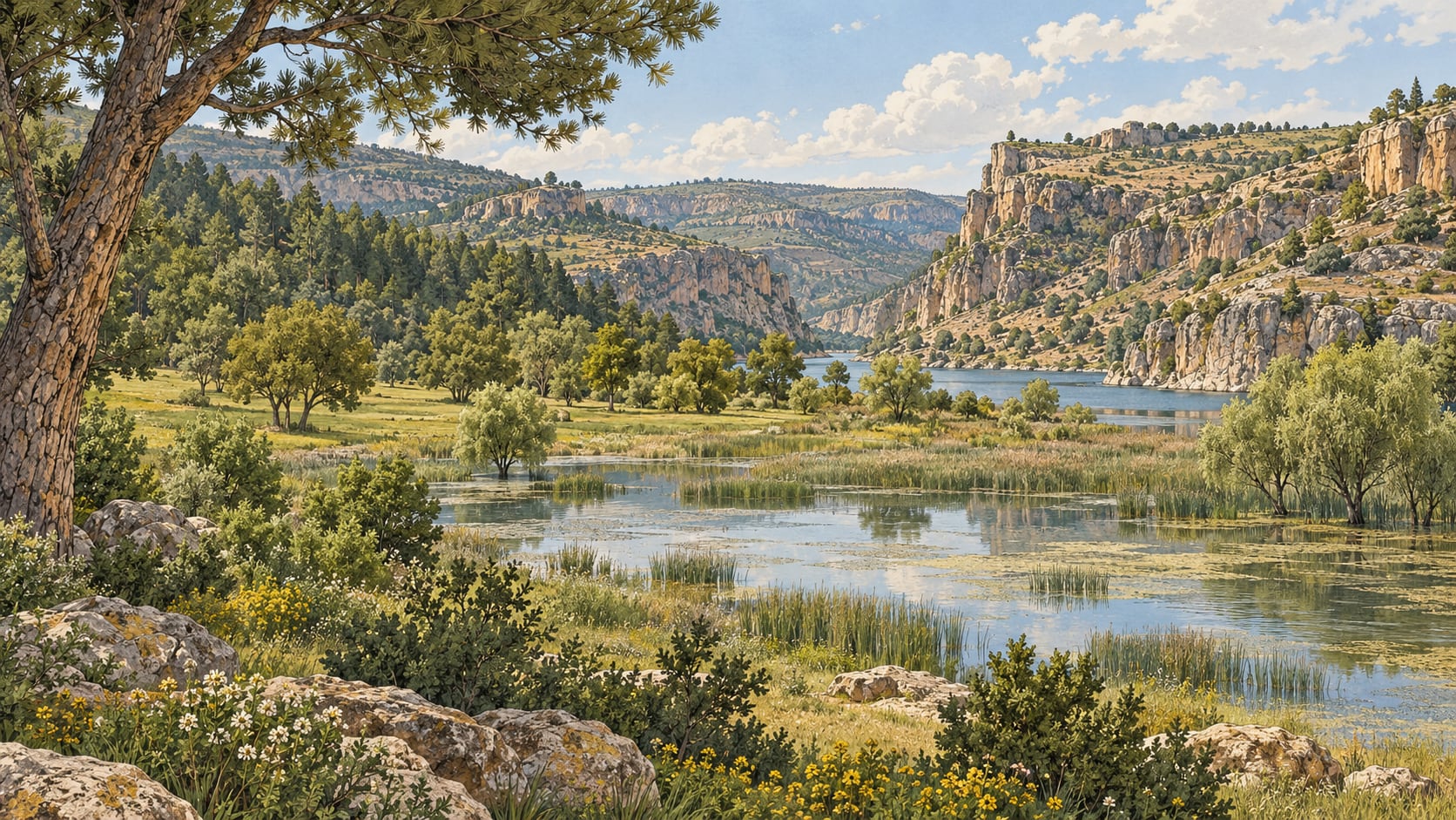 Eğil Peygamberler Nature Park çizimi, Diyarbakır