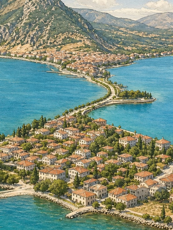 Eğirdir Lake çizimi, Isparta