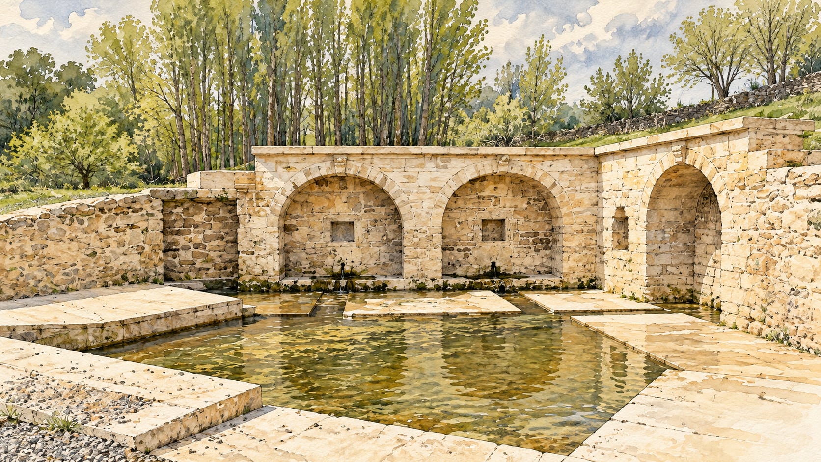 Ekinözü Fountain çizimi, Elazığ