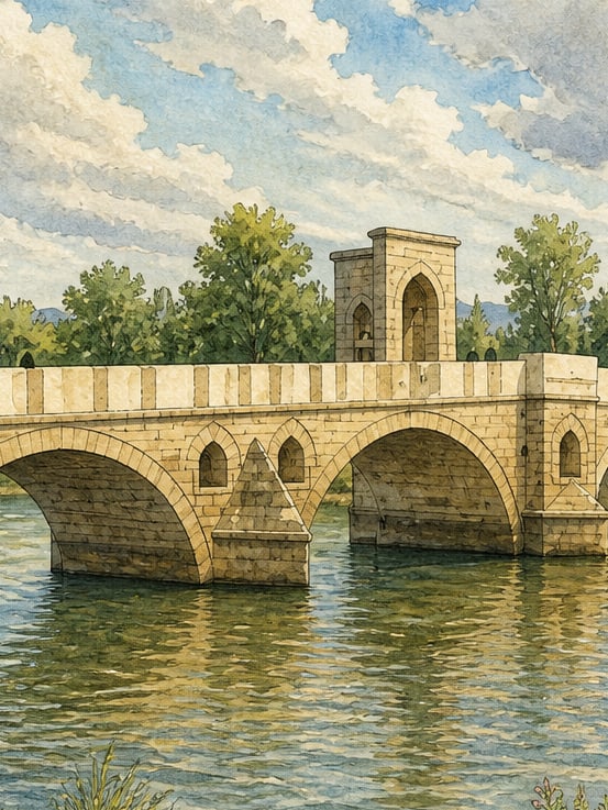 Ilustración: Puente de Tunca de Ekmekçizade Ahmet Paşa, Edirne