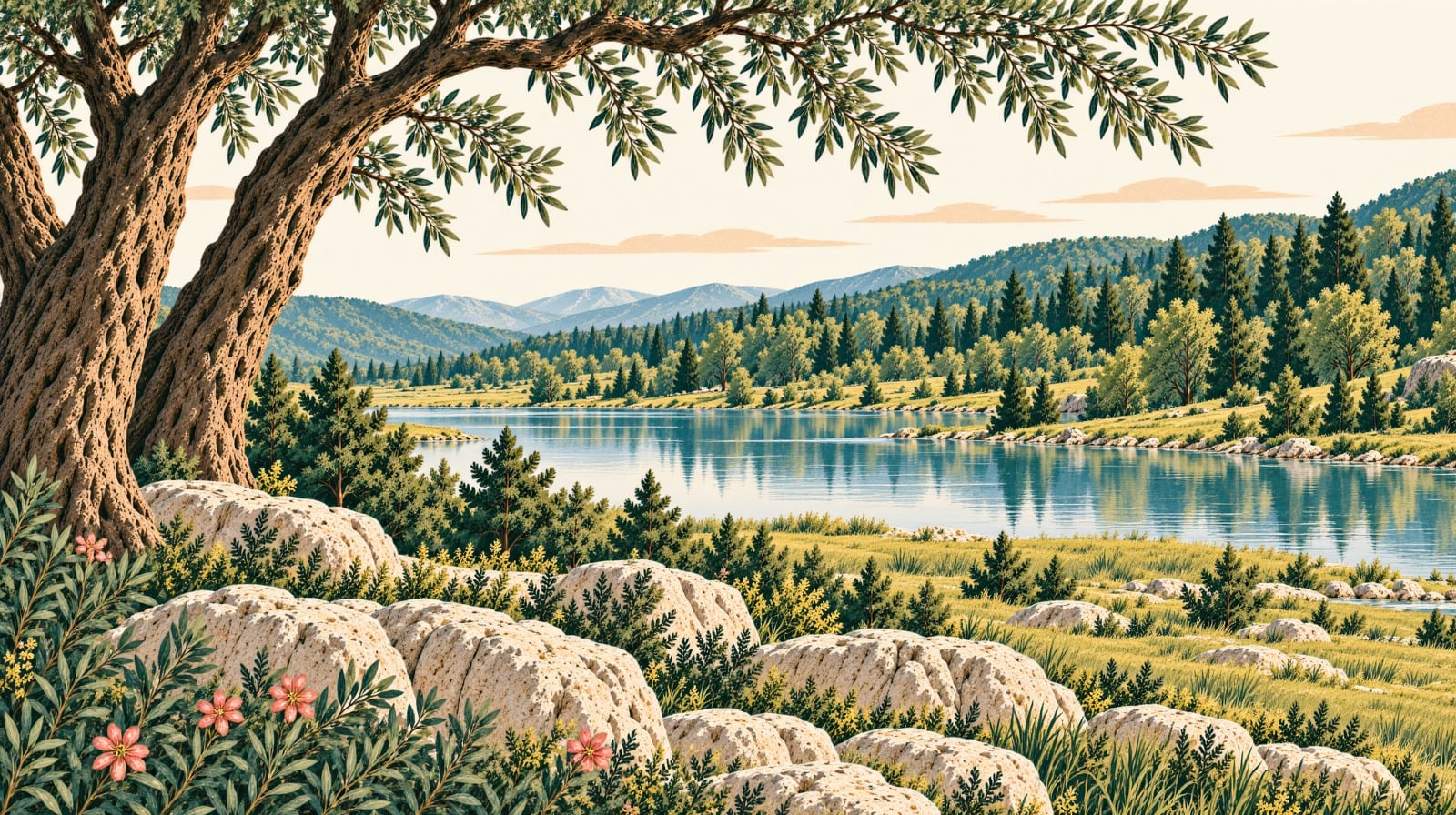 Ilustración: Parque natural de la playa de Ekmeksiz, İzmir