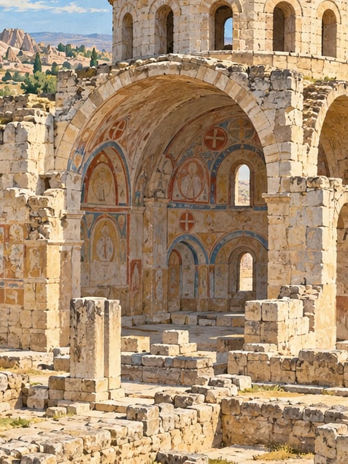 Ilustración: Iglesia de El Nazar, Nevşehir