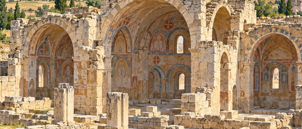 El Nazar Church çizimi, Nevşehir