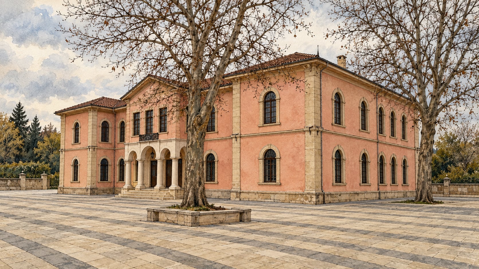 Elazığ Old Government Mansion çizimi, Elazığ