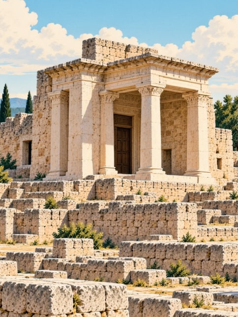 Ilustración: Tumba monumental de Elif, Gaziantep