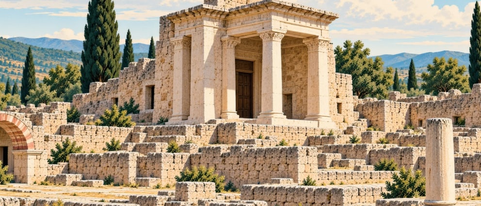 Elif Monumental Tomb çizimi, Gaziantep