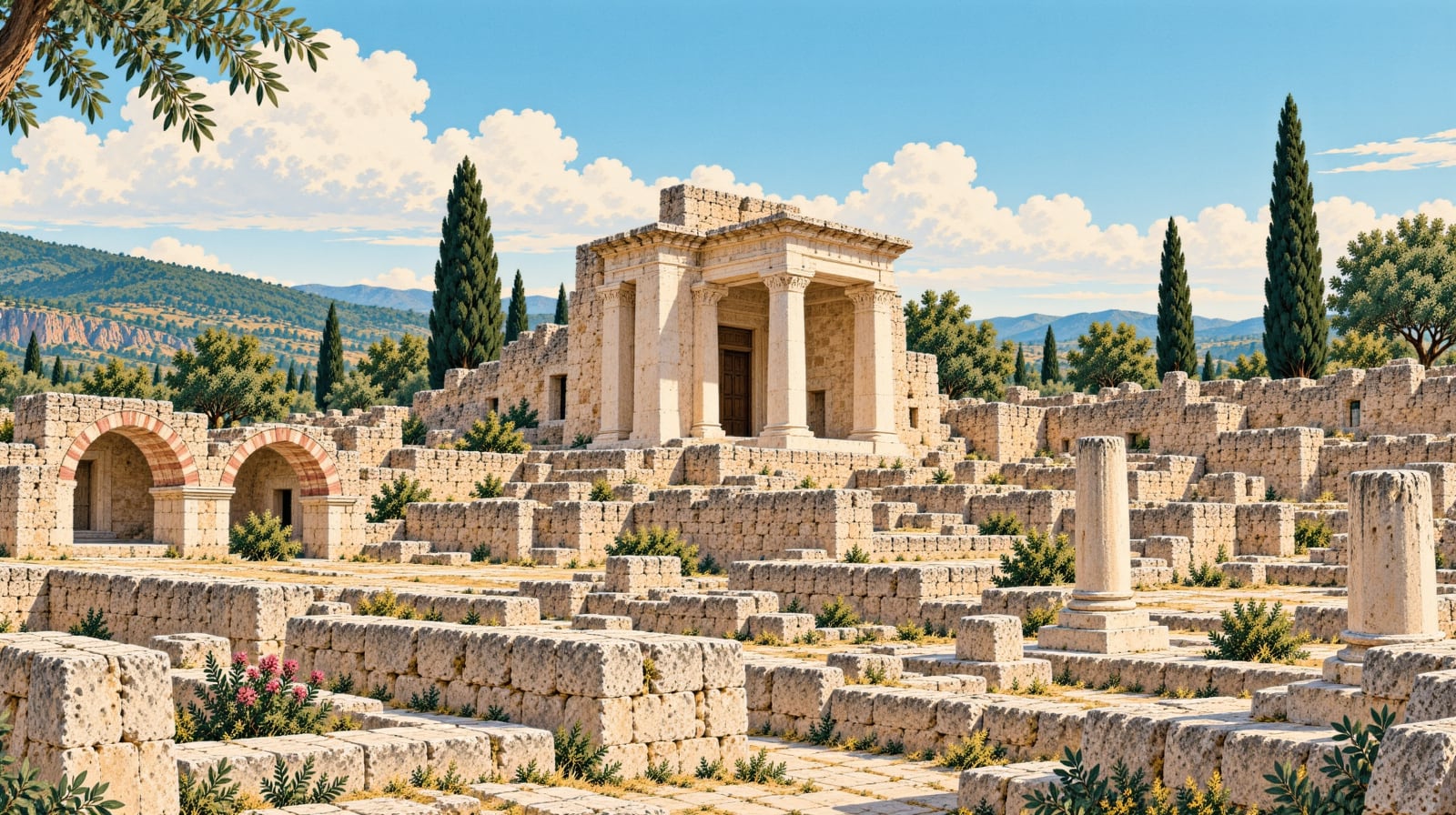 Elif Monumental Tomb çizimi, Gaziantep