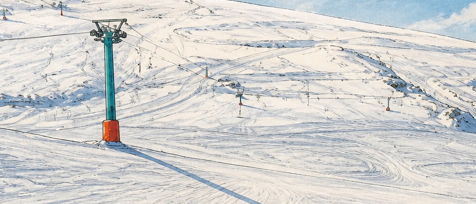 Elmadağ Ski Centre çizimi, Ankara