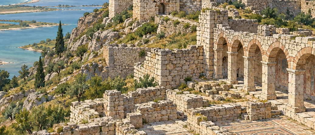 Enez Castle çizimi, Edirne