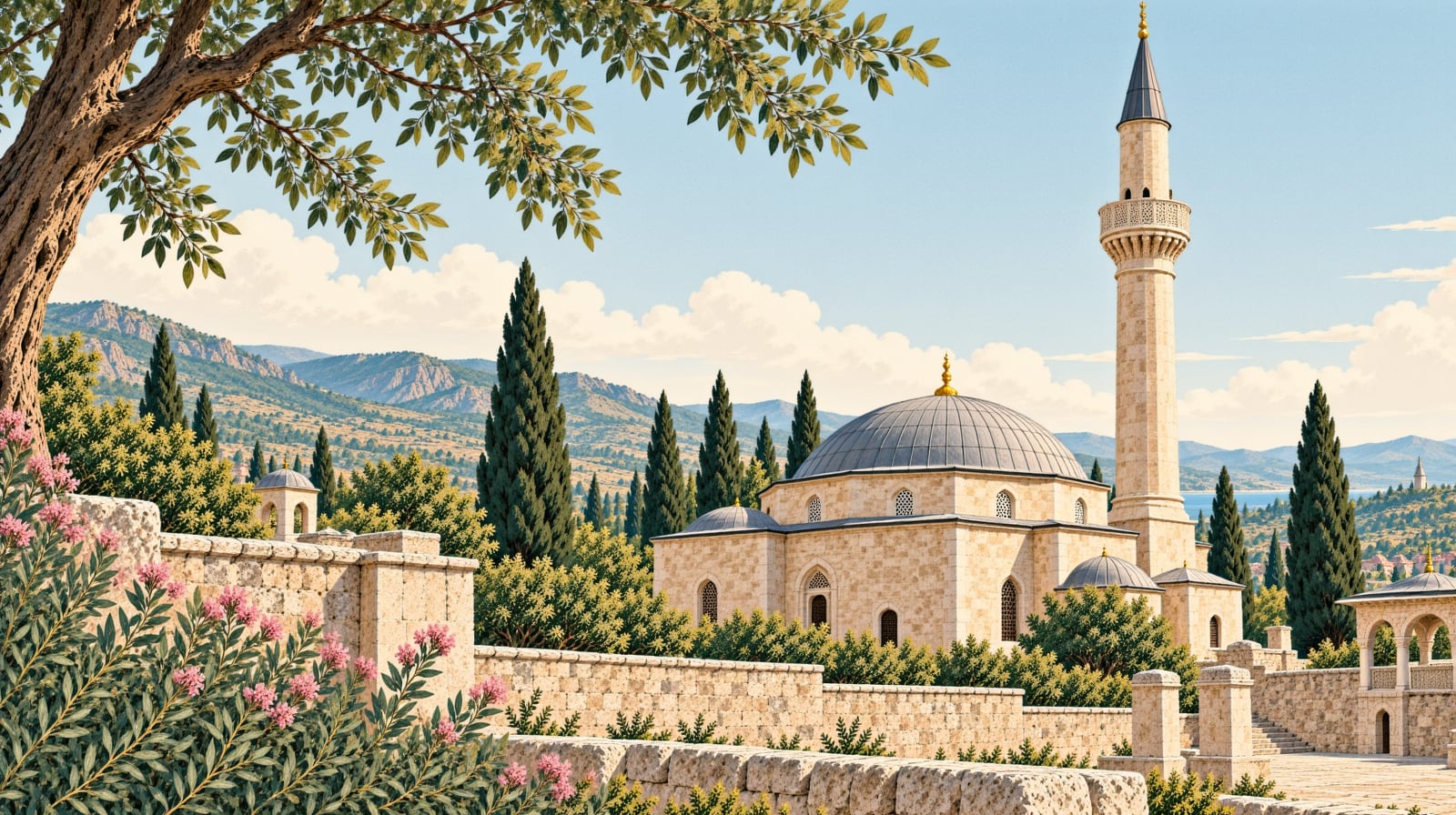 Erdoğdu Bey Mosque çizimi, Trabzon