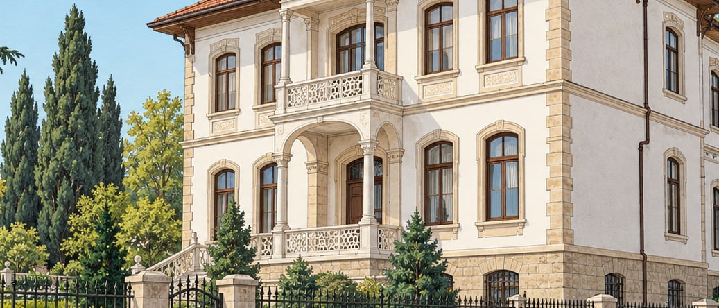 Ergene Atatürk Pavilion Museum çizimi, Kırklareli