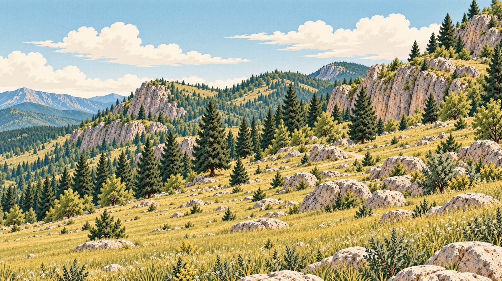 Erikbeli Plateau çizimi, Gümüşhane