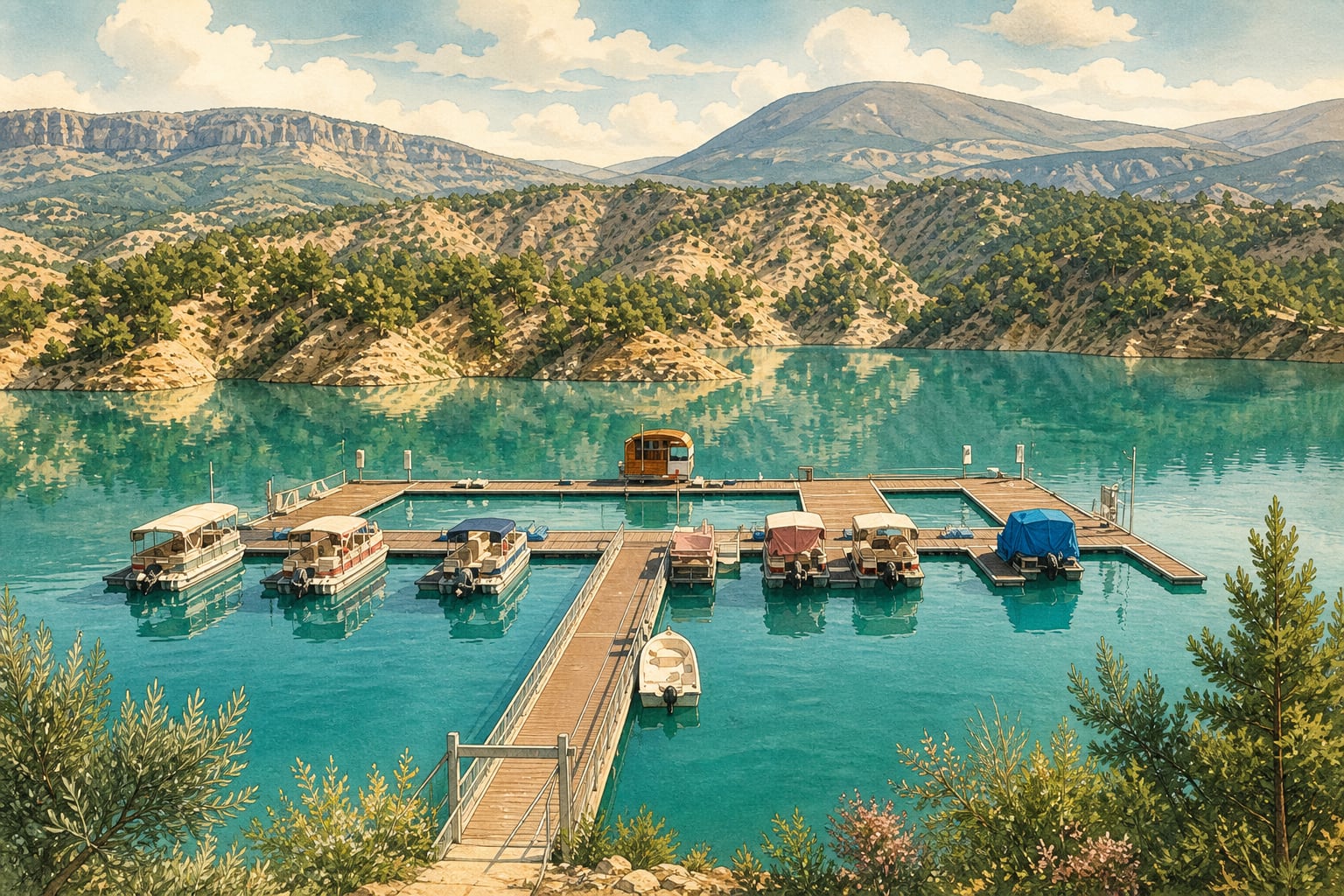 Ermenek Turkuaz Dam çizimi, Karaman