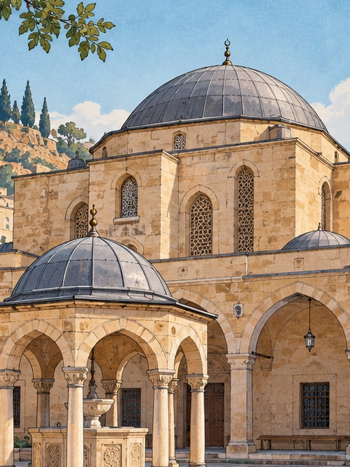 Old Ömeriye Mosque çizimi, Şanlıurfa