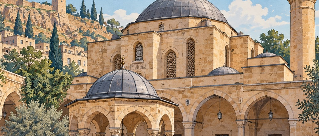 Old Ömeriye Mosque çizimi, Şanlıurfa