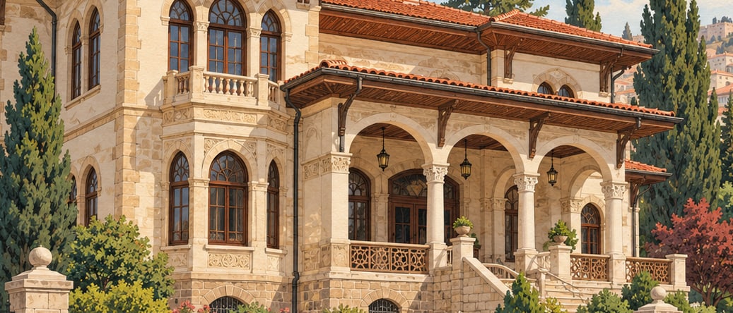Old Uşak Houses çizimi, Uşak